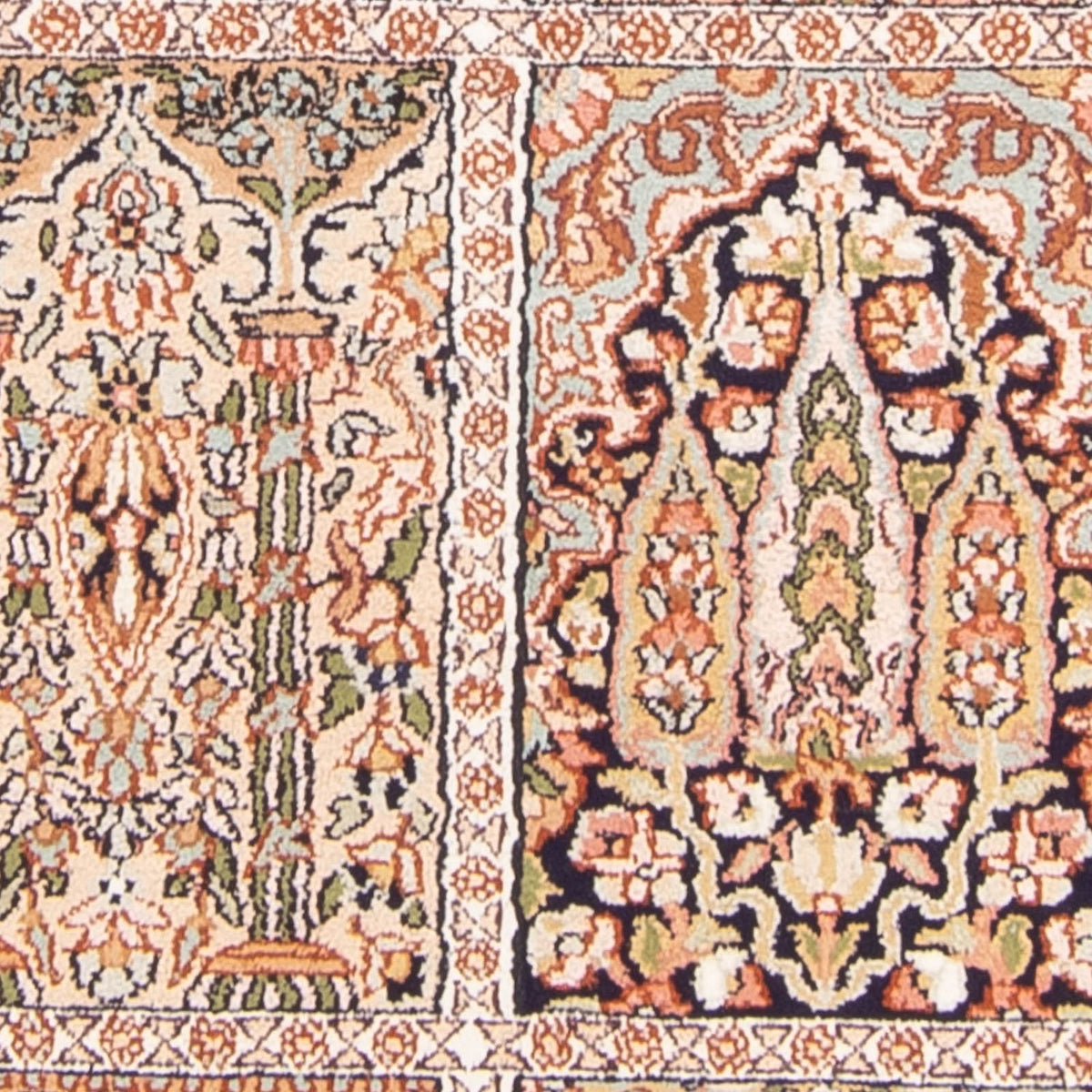Seidenteppich - Kaschmir Seide 148 x 92 cm Teppichbrücke