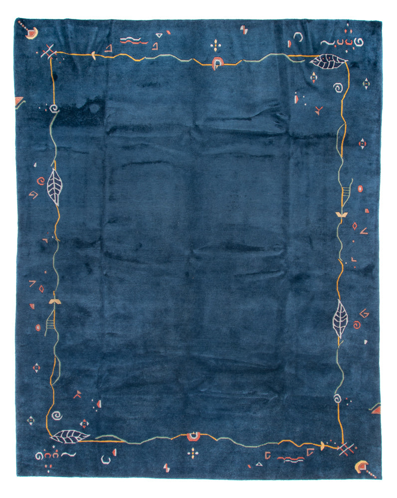 Nepal Teppich - Royal - 382 x 299 cm - blau
