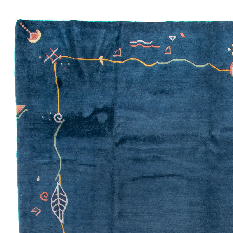 Nepal Teppich - Royal - 382 x 299 cm - blau