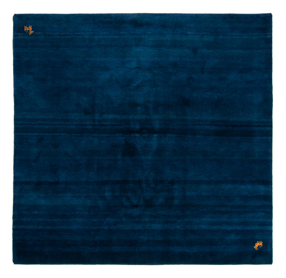Gabbeh Teppich - Indus quadratisch - 261 x 246 cm - dunkelblau