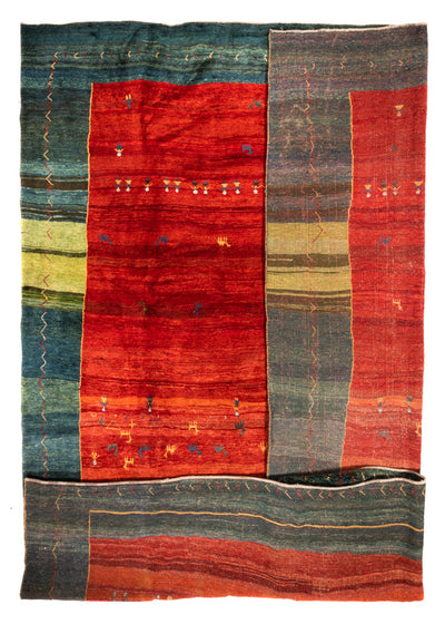 Gabbeh Persisch Teppich 405x508cm - Perserteppich Wollteppich