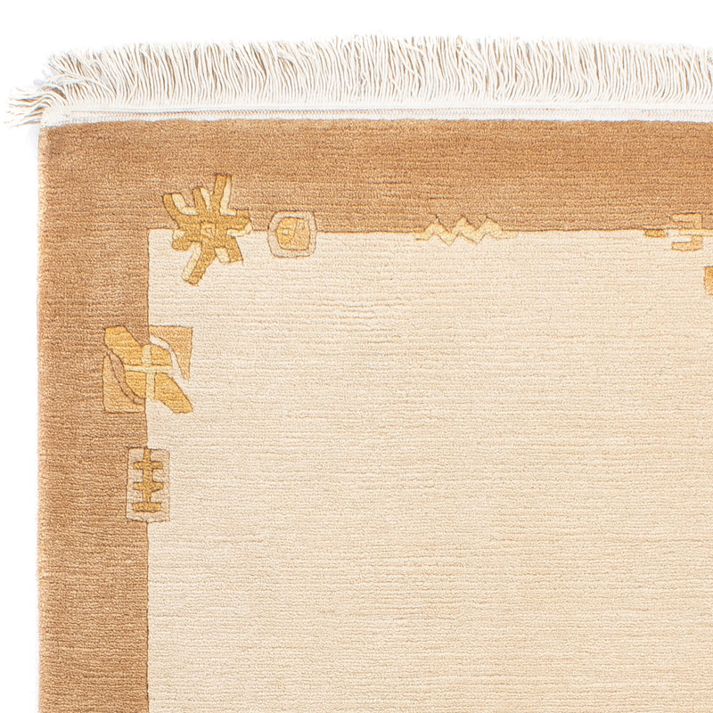 Nepal Teppich - Royal - 141 x 72 cm - beige