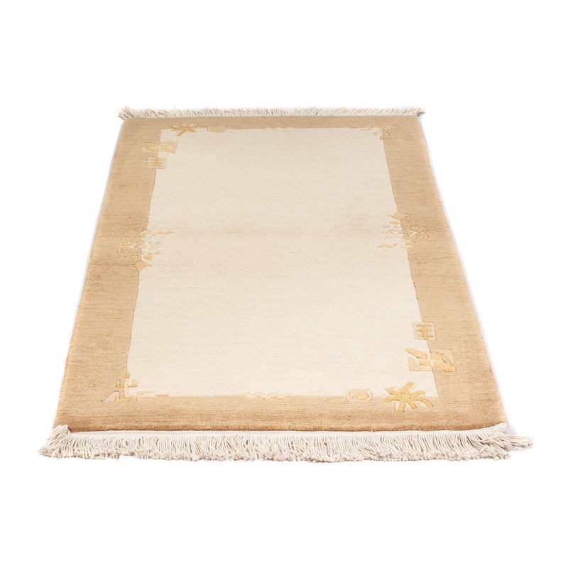 Nepal Teppich - Royal - 141 x 72 cm - beige