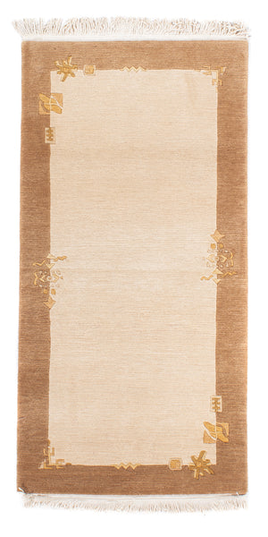 Nepal Teppich - Royal - 139 x 72 cm - beige