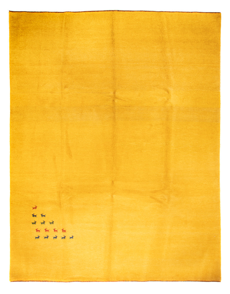 Gabbeh Teppich - Indus - 385 x 295 cm - gold