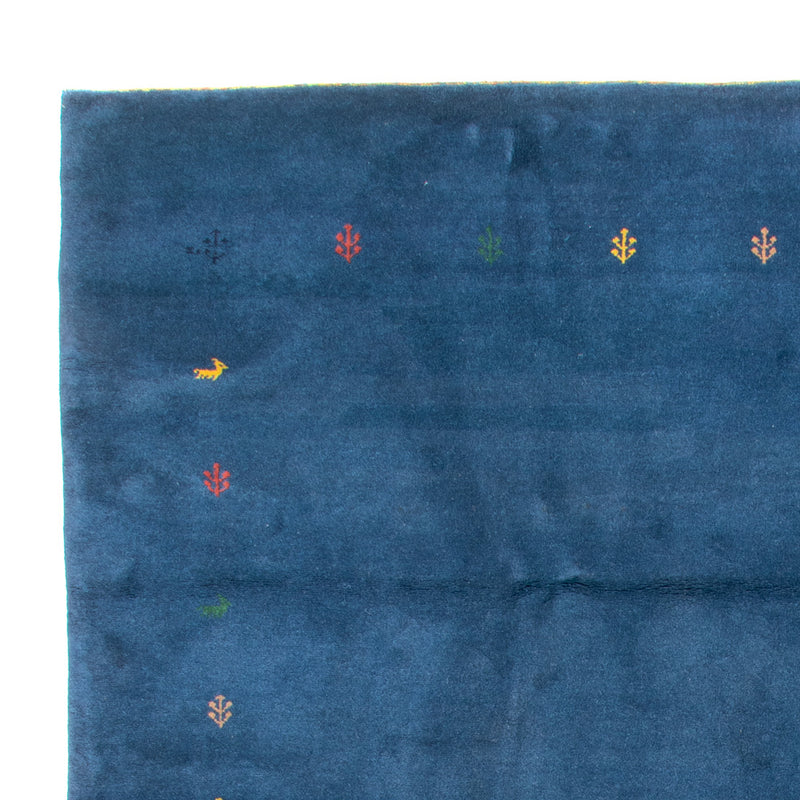 Gabbeh Teppich - Indus - 394 x 297 cm - blau