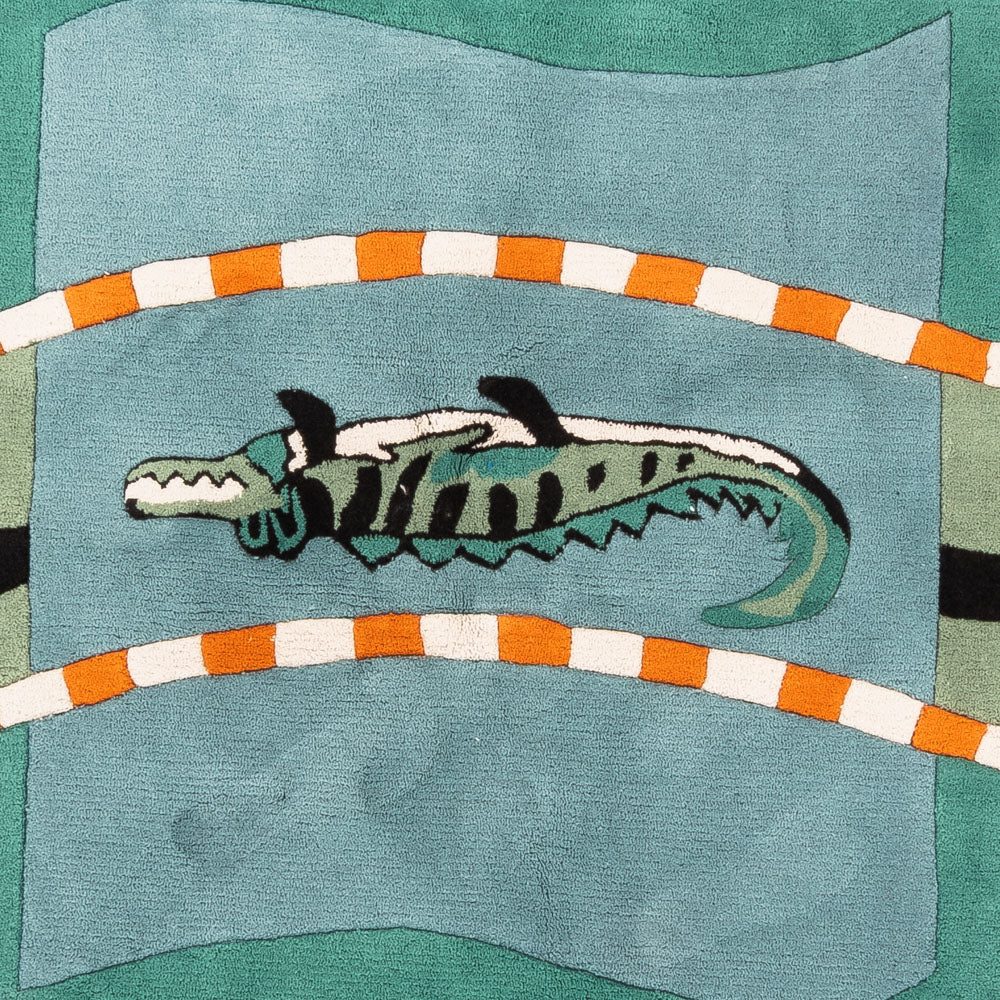 Kinderteppich rund - 200 x 200 cm - blau