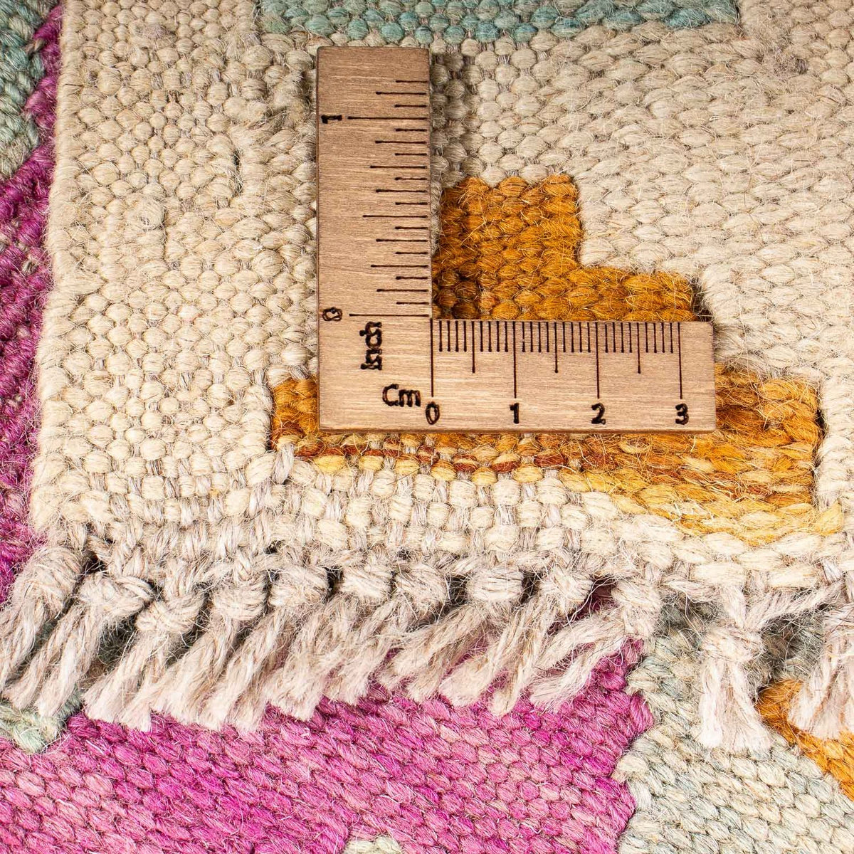 Kelim Teppich - Splash 203 x 148 cm - mehrfarbig