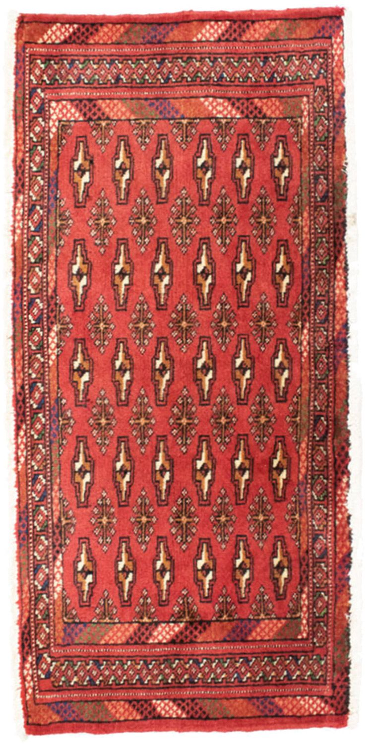 Turkaman Teppich 100 x 50 cm - rot