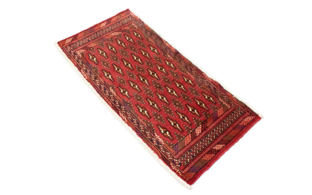 Turkaman Teppich 100 x 50 cm - rot
