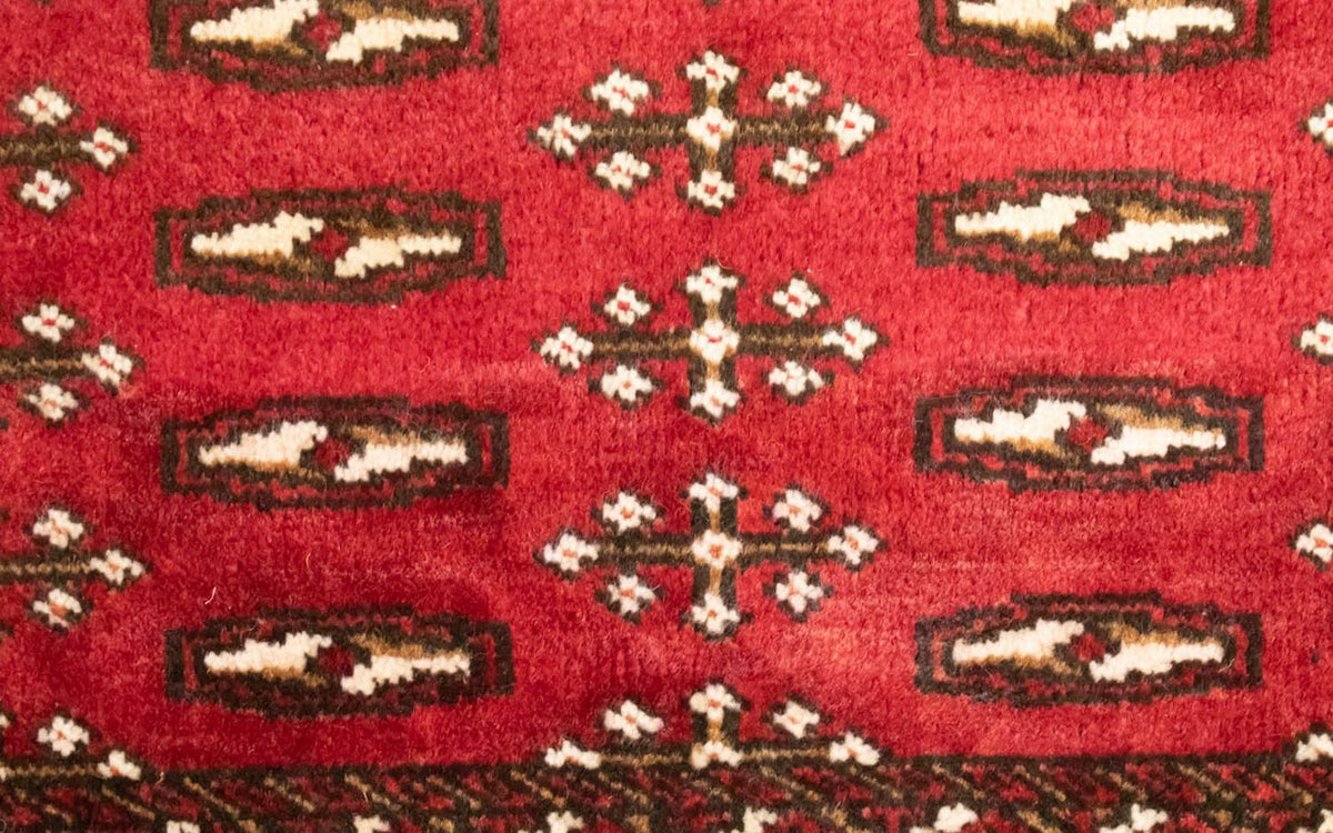 Turkaman Teppich 100 x 50 cm - rot