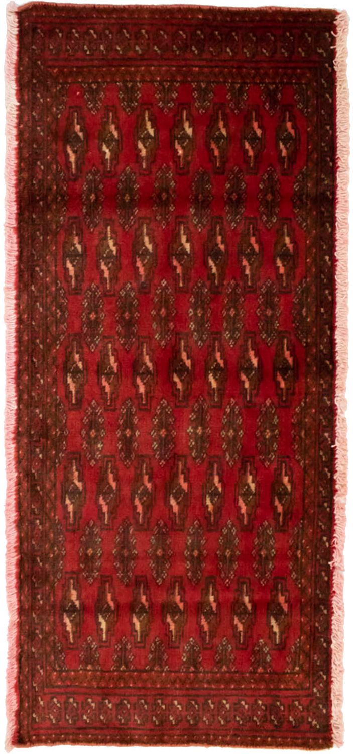 Turkaman Teppich 130 x 60 cm - rot