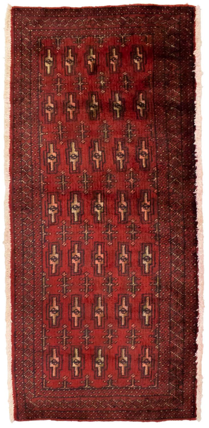 Turkaman Teppich 130 x 60 cm - rot