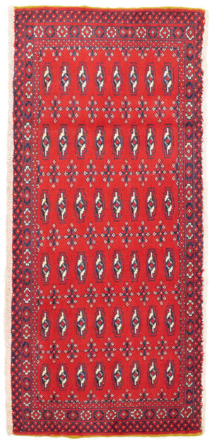 Turkaman Teppich 130 x 60 cm - rot