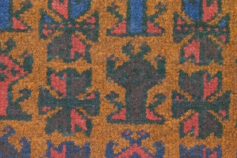 Belutsch Teppich 140 x 76 cm - blau