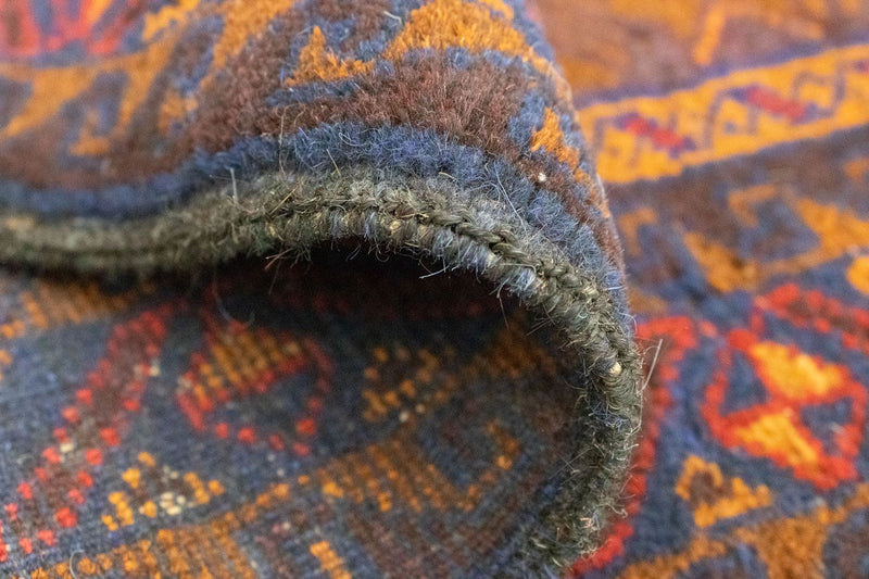 Belutsch Teppich 137 x 81 cm - blau