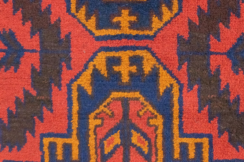 Belutsch Teppich 134 x 75 cm - rot