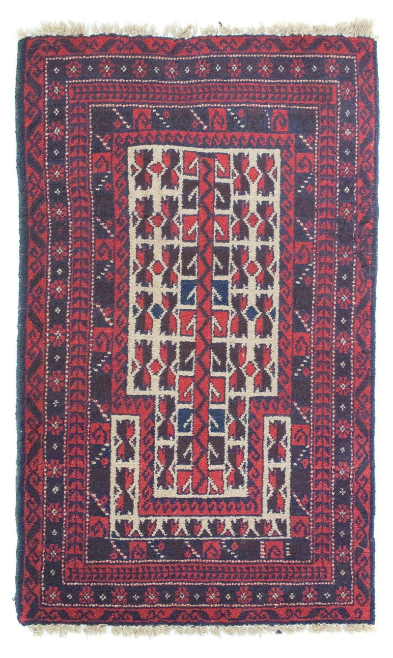 Belutsch Teppich 125 x 74 cm - rot