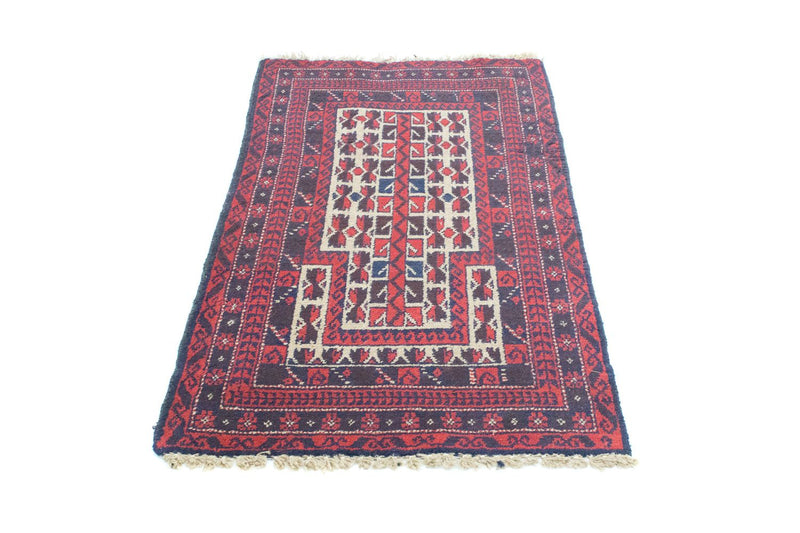 Belutsch Teppich 125 x 74 cm - rot