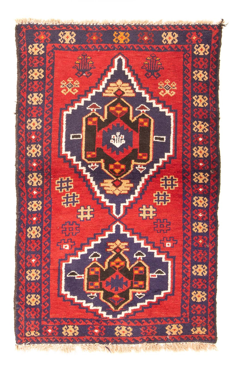 Belutsch Teppich 130 x 79 cm - rot