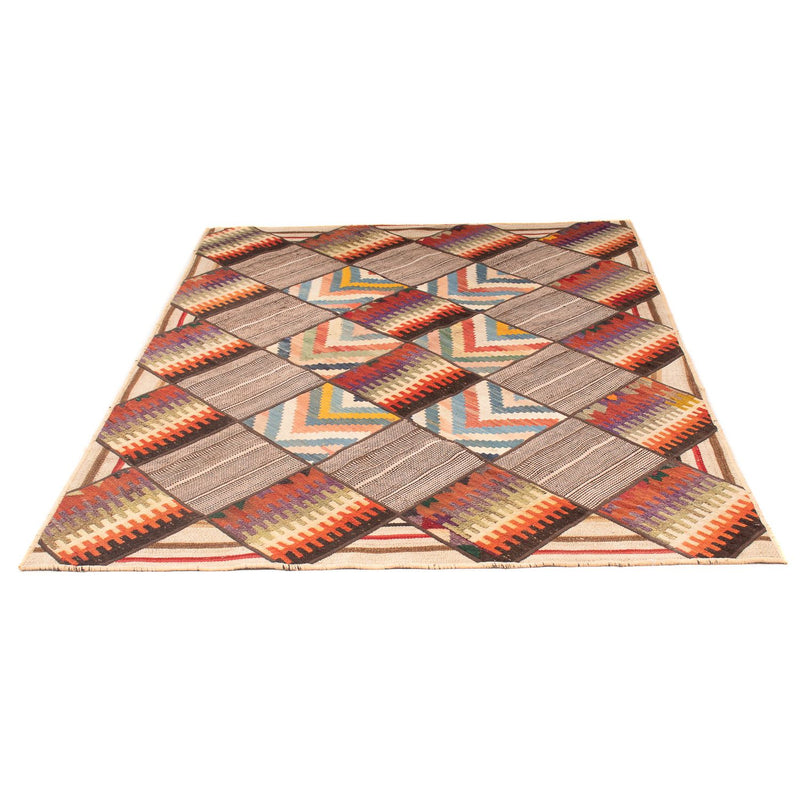 Patchwork Teppich 200 x 150 cm - mehrfarbig