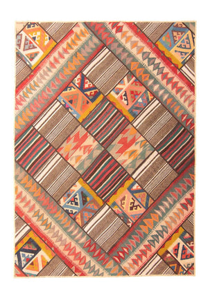 Patchwork Teppich 200 x 150 cm - mehrfarbig