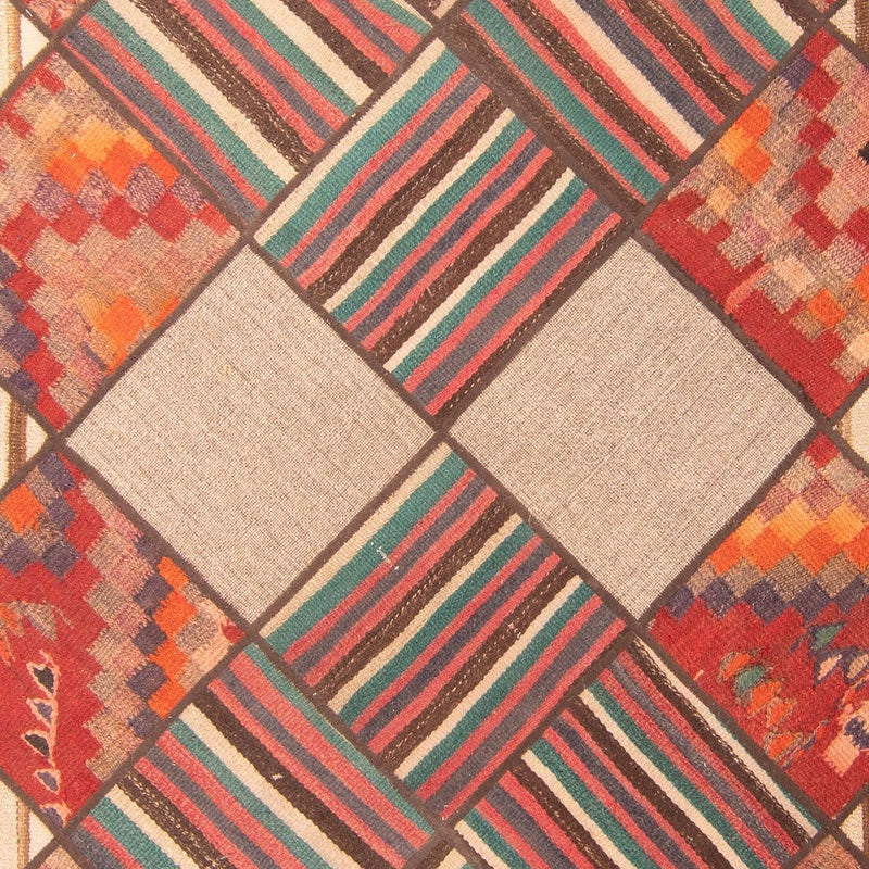 Patchwork Teppich 200 x 150 cm - mehrfarbig