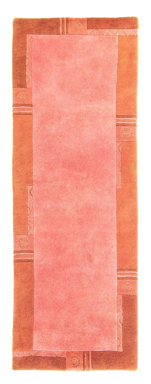 Nepal Teppich 231 x 81 cm - rosa
