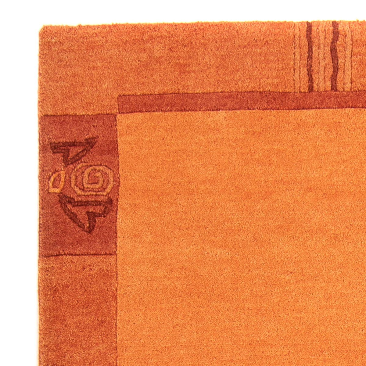 Nepal Teppich 180 x 117 cm - orange