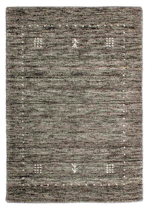 Gabbeh Teppich - Loribaft Indus 95 x 63 cm - grau