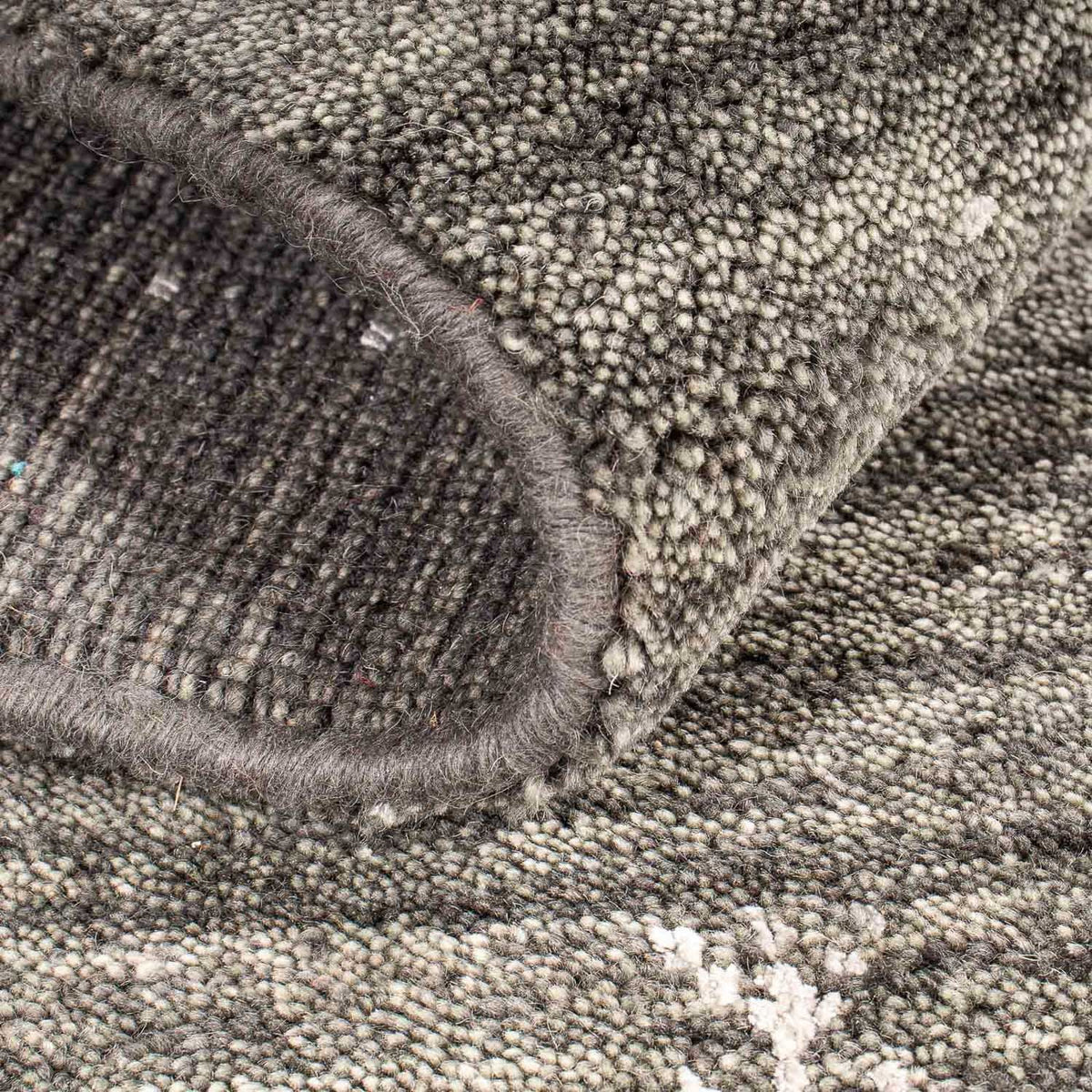 Gabbeh Teppich - Loribaft Indus 95 x 63 cm - grau