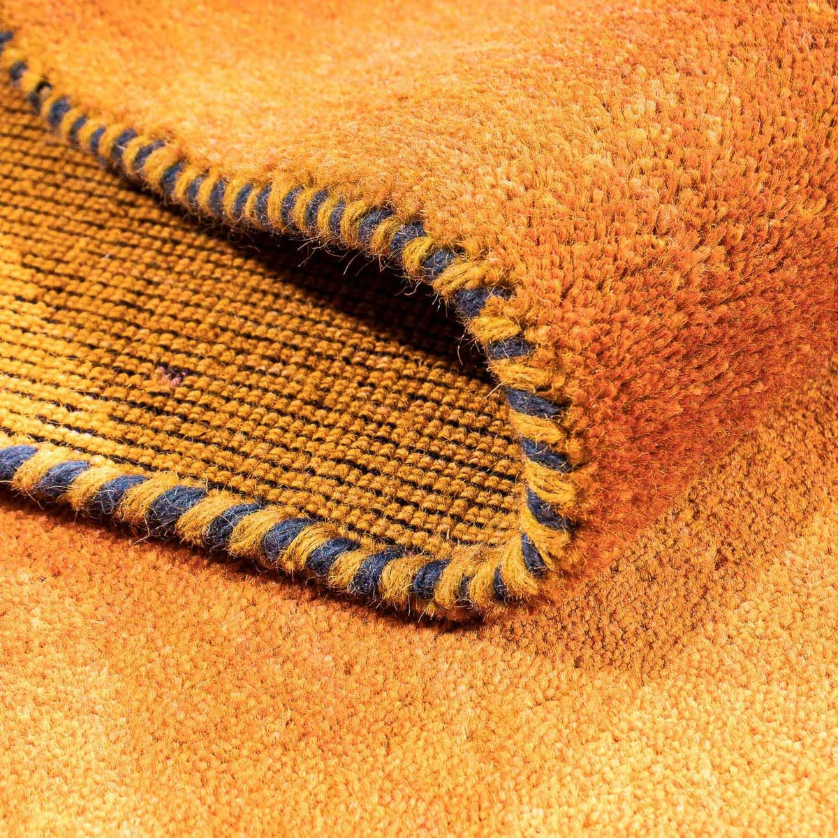 Gabbeh Teppich - Loribaft Softy 395 x 80 cm - orange