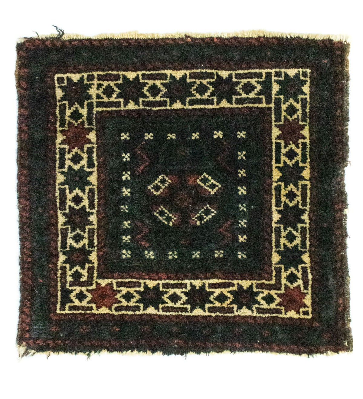 Afghan Teppich 35 x 33 cm