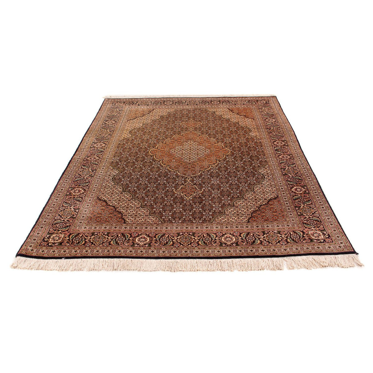 Perserteppich - Täbriz - Royal 202 x 150 cm - braun