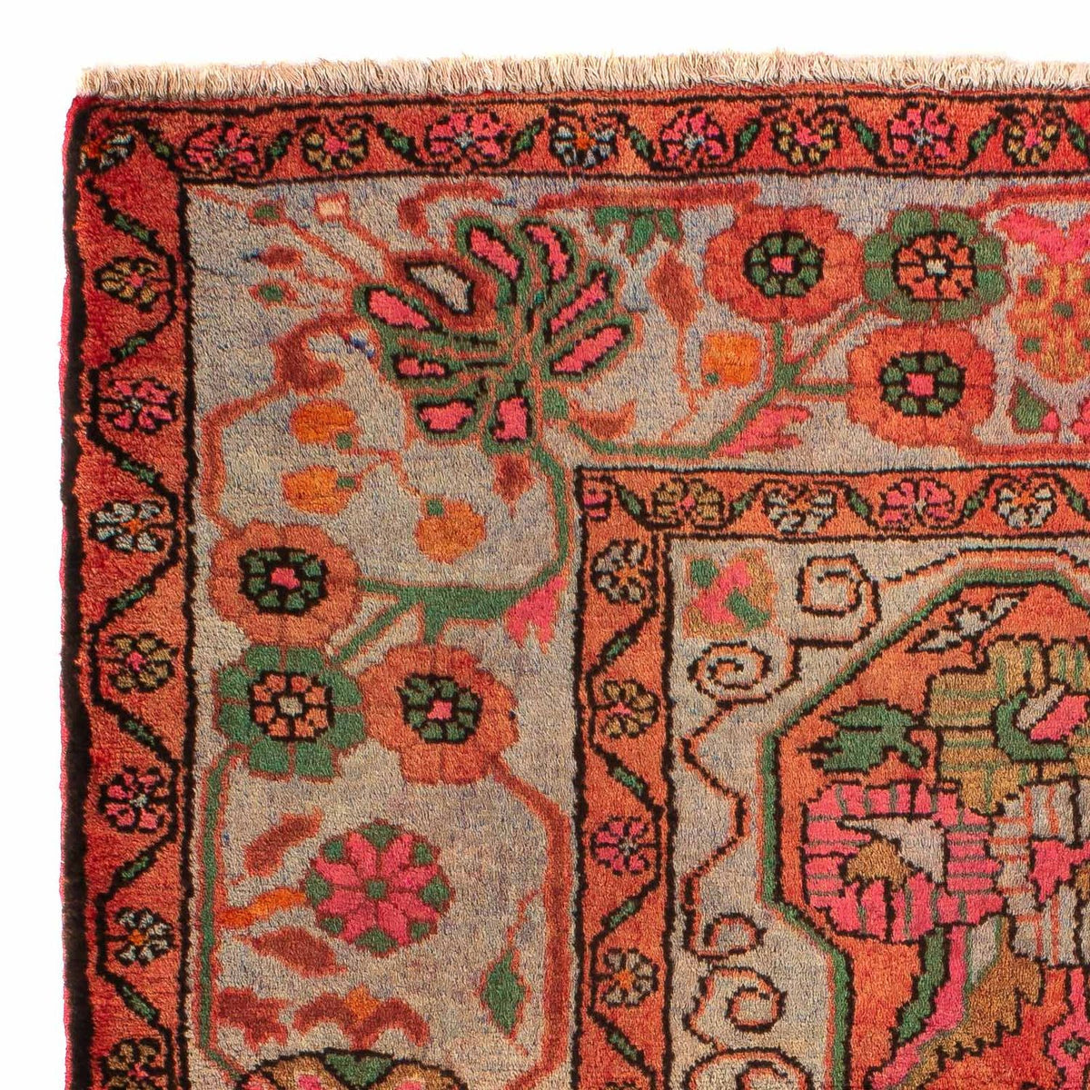 Perserteppich - Nomadic 124 x 80 cm - hellrot