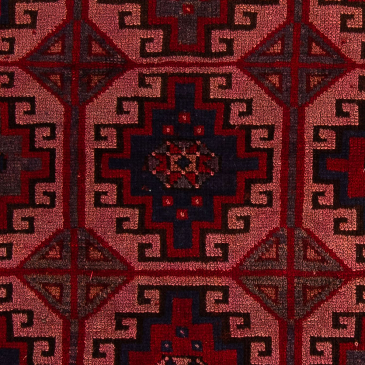 Orientteppich 131 x 104 cm - hellrot
