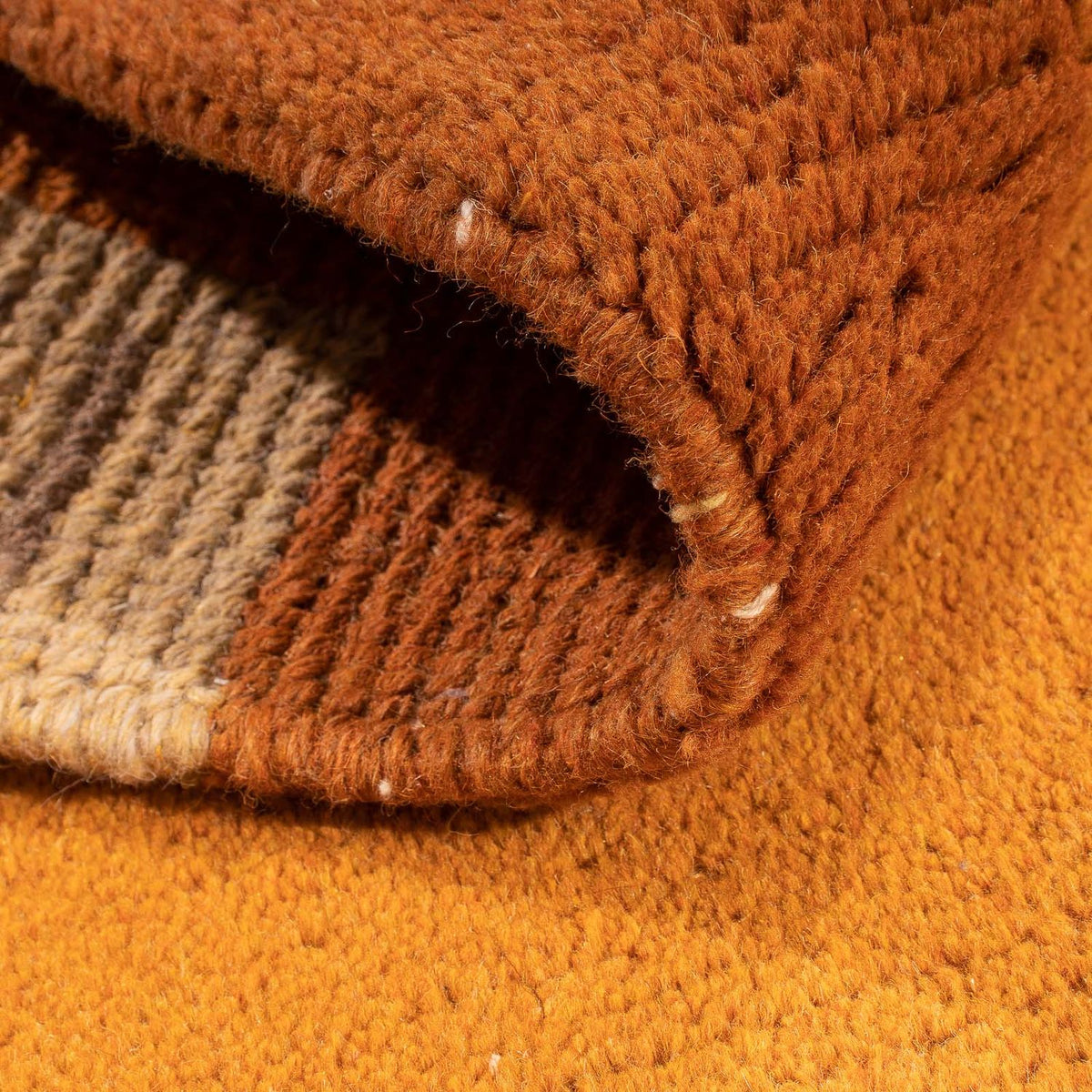 Nepal Teppich 142 x 72 cm - orange