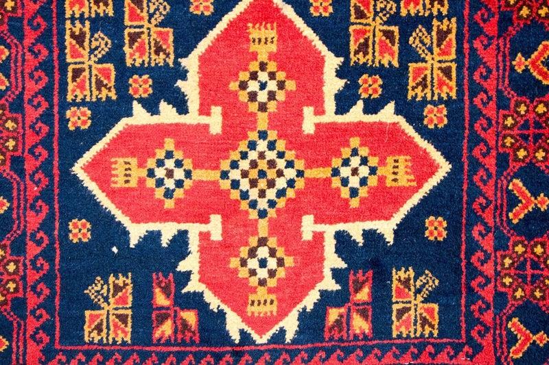 Belutsch Teppich 136 x 80 cm - blau