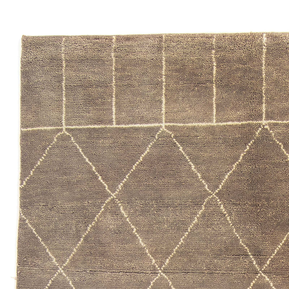 Designer Teppich 240 x 160 cm - dunkelbraun