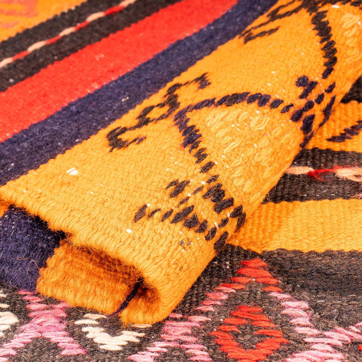 Kelim Teppich - Old 220 x 150 cm - mehrfarbig