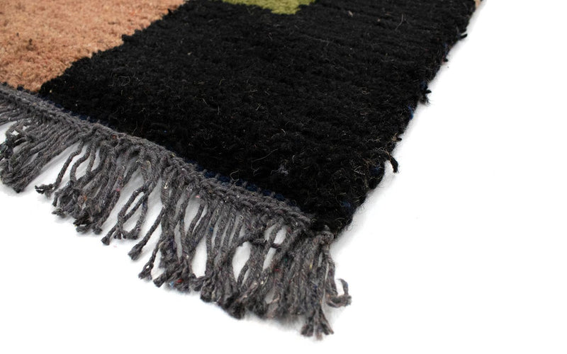 Nepal Teppich 140 x 70 cm - grün