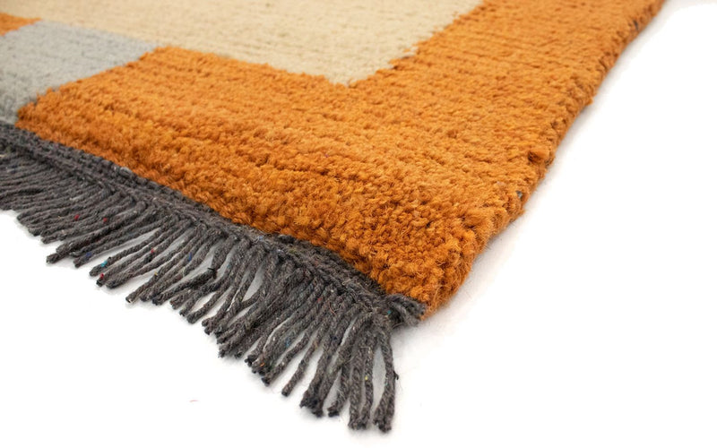 Nepal Teppich 140 x 70 cm - beige