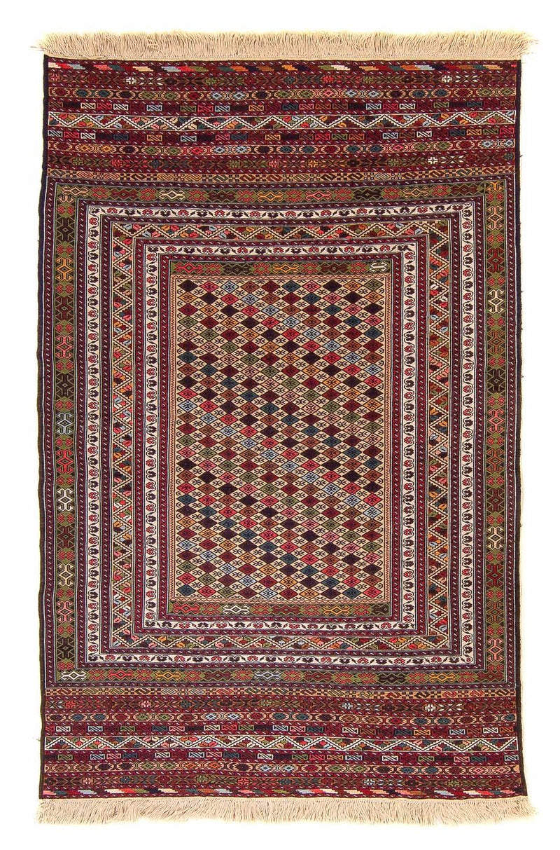 Kelim Teppich - Oriental 185 x 120 cm - mehrfarbig