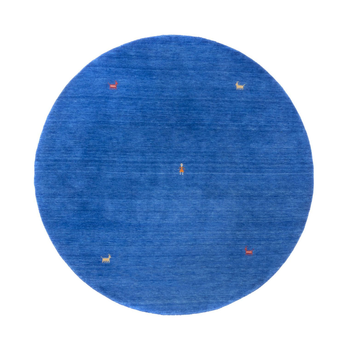 Gabbeh Teppich - Softy 250 x 250 cm - blau