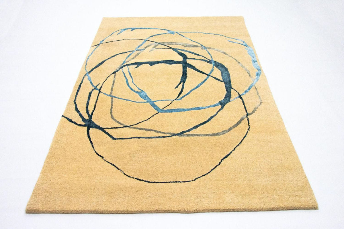 Designer Teppich 241 x 154 cm Wohnzimmer Teppich