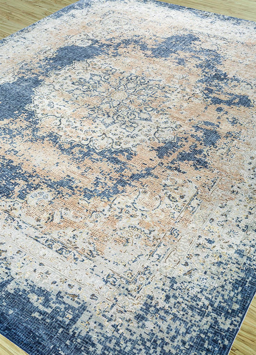 Wollteppich - 300 x 240 cm - lichtblau