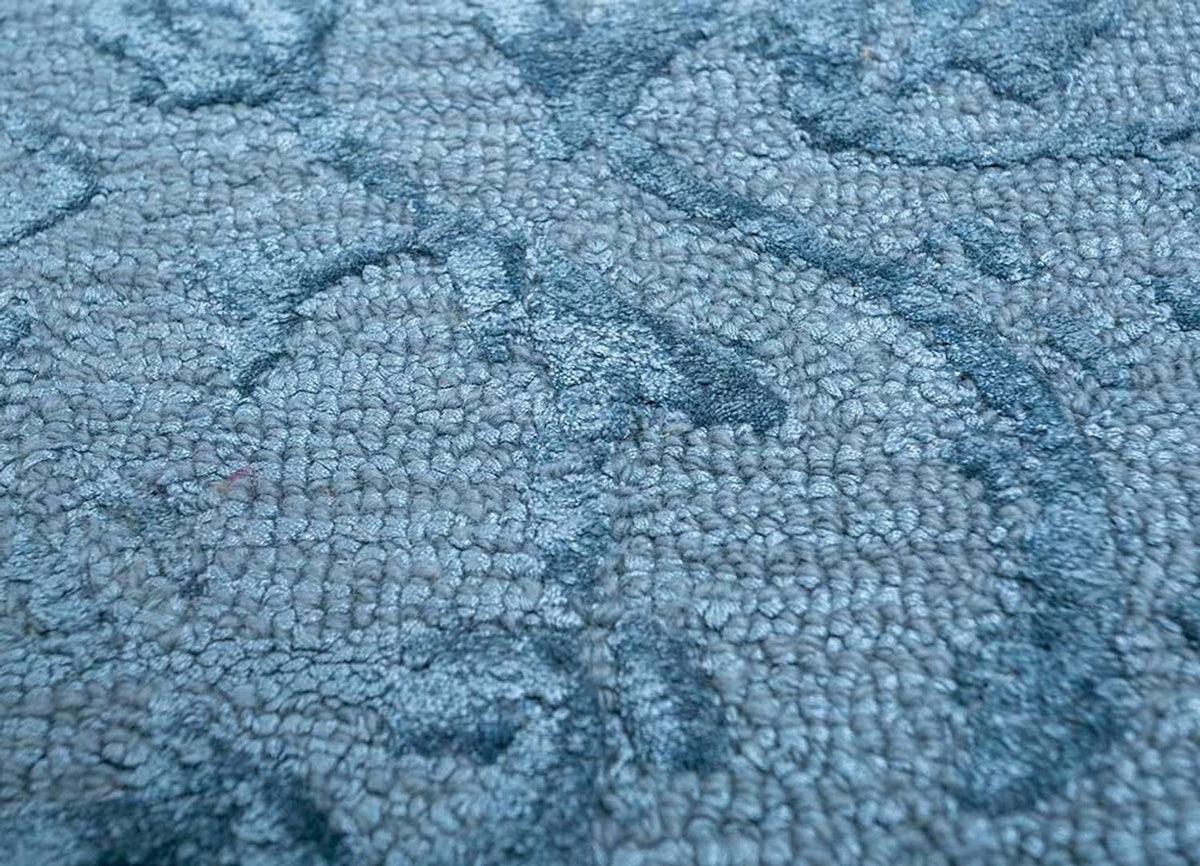 Wollteppich - 270 x 180 cm - blau