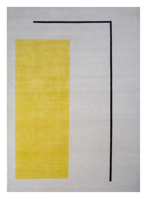 Wollteppich - 360 x 270 cm - hellgrau