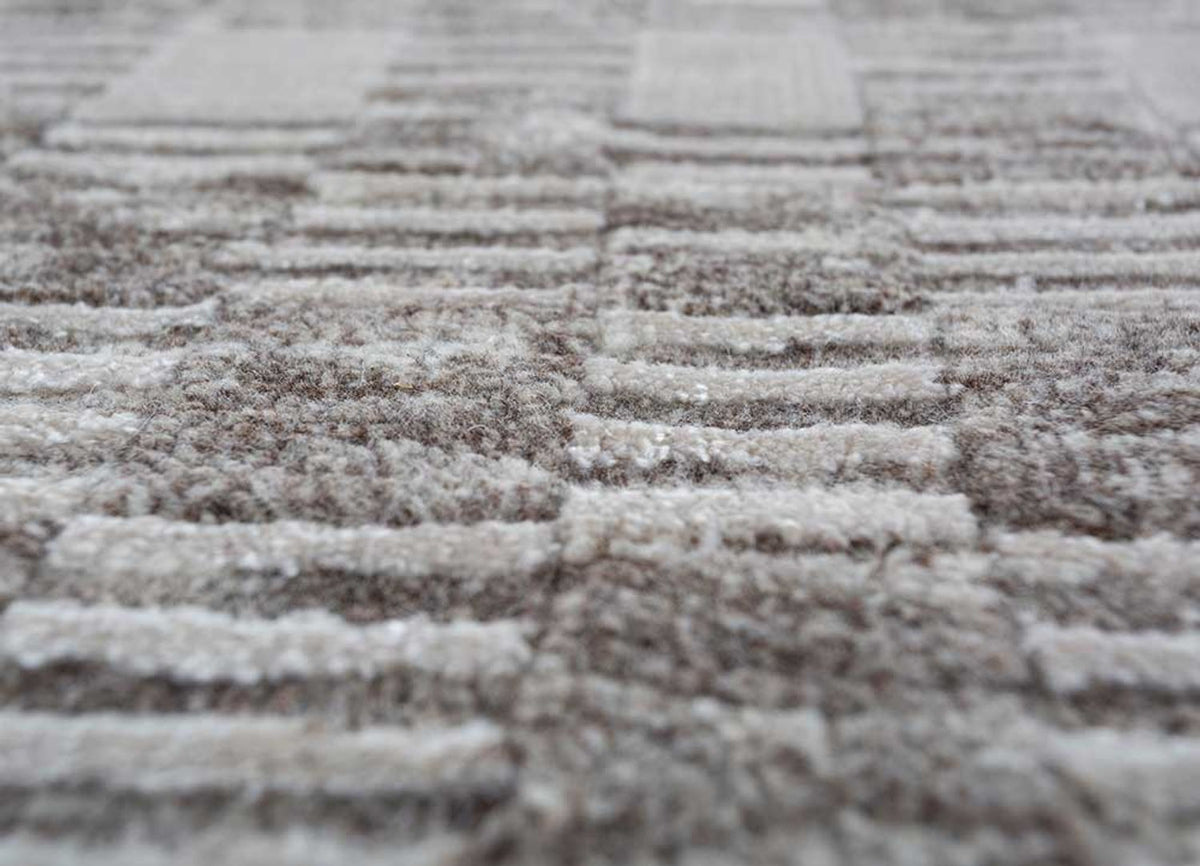 Wollteppich - 300 x 240 cm - taupe