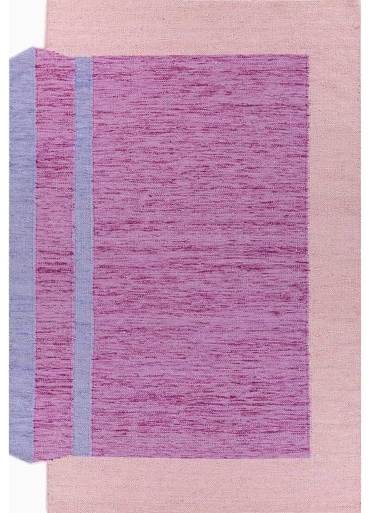 Wollteppich sonderform - 270 x 180 cm - lila